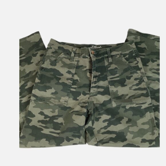 Universal Thread Jeans Camo High-Rise Straight Womens Size 10/30 - Picture 2 of 15